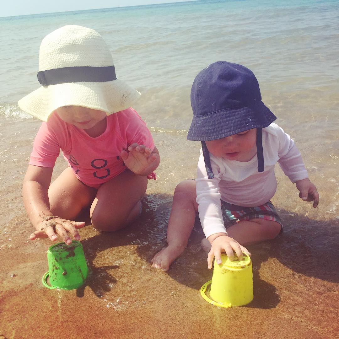 kids at the beach