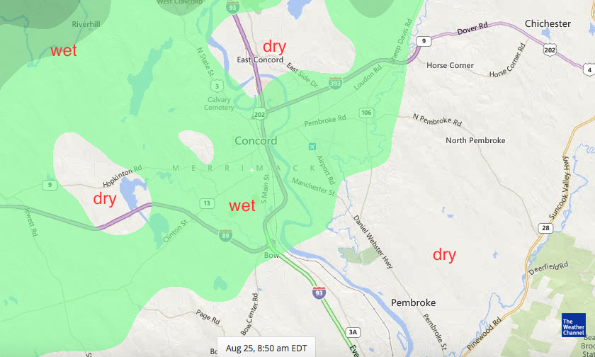 Radar map of Concord, NH